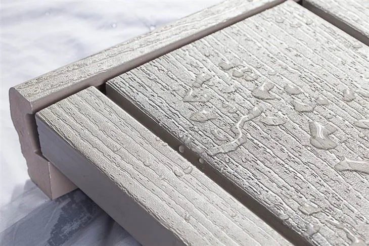 Vandtæt låsende PVC terrassebrædder